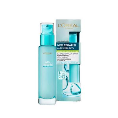 Loreal Paris Moisturizing Face Serum with Aloe Vera - Hydrating, Soothing, and Dermatologically Tested - 2.37 fl oz