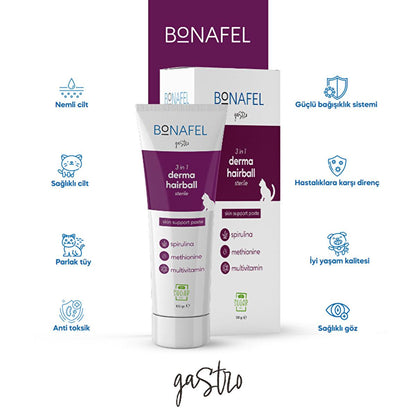Bonafel Multivitamin Supplement for Spayed Cats - Hairball Prevention, Enhanced Skin & Coat Health