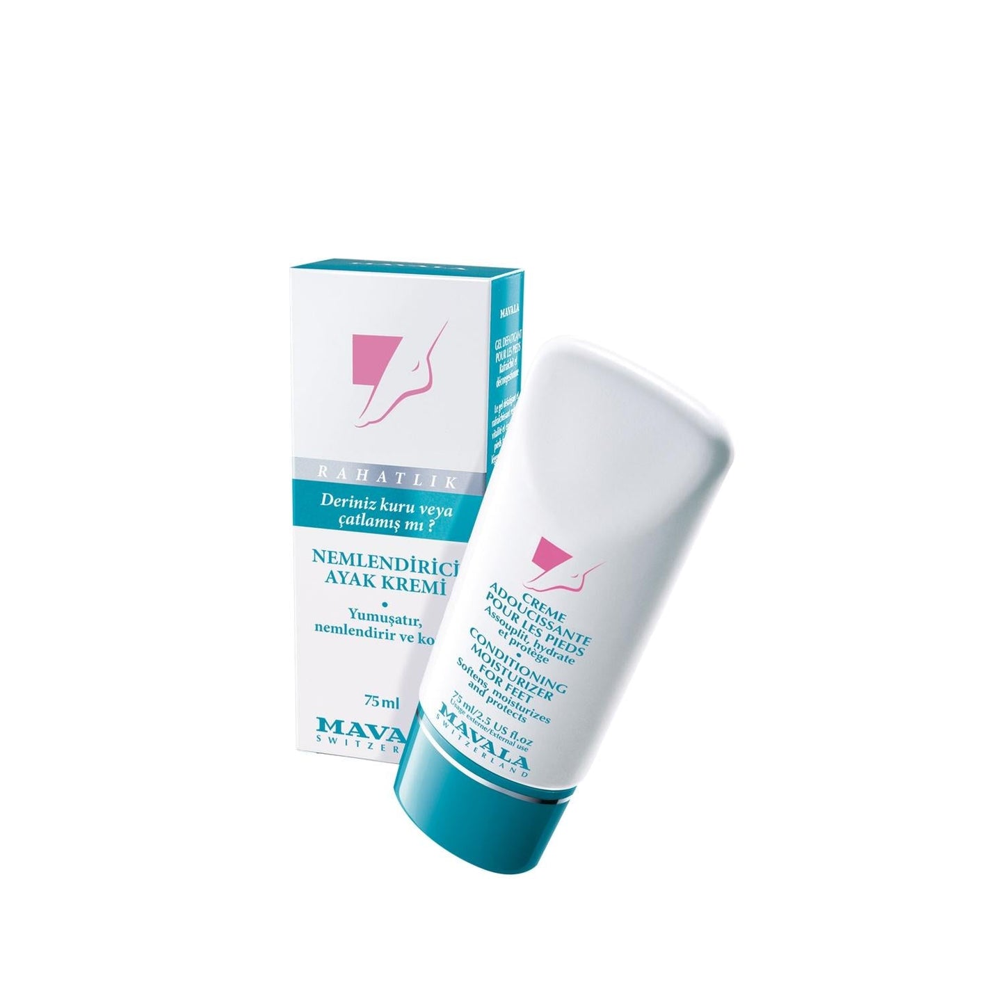 Mavala Moisturizing Foot Cream - Hydrating Foot Care for Dry Skin, 75ml