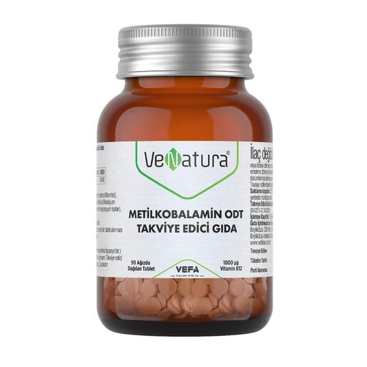 VeNatura Vitamin B12 (Methylcobalamin) Supplement - 90 Orally Disintegrating Tablets - Vegan, Gluten-Free, 1000 µg Strength