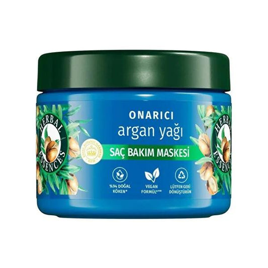 Herbal Essences Argan Oil Hair Mask - Nourishing, Vegan, 10.14 fl oz