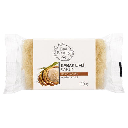 Bee Beauty Rice Bran Loofah Soap for Brightening 100g