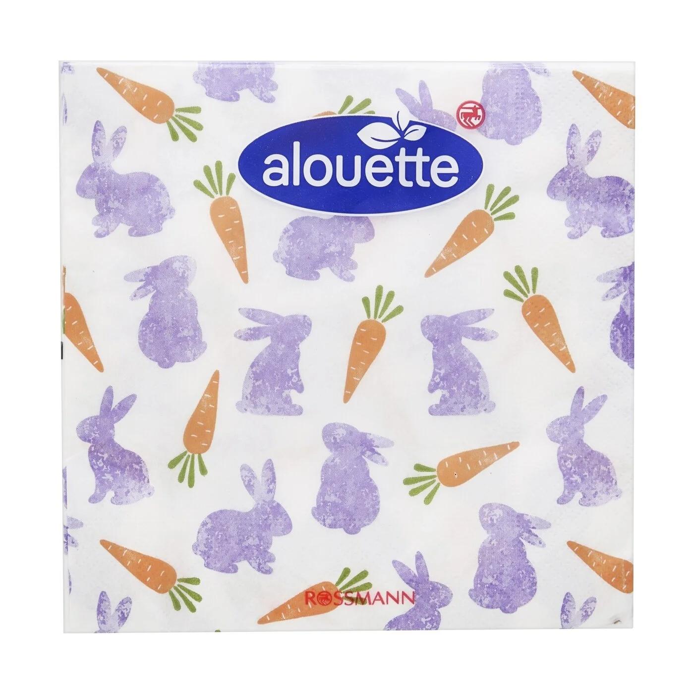 Alouette Spring Rabbit Cocktail Napkins 26cm 20-Pack
