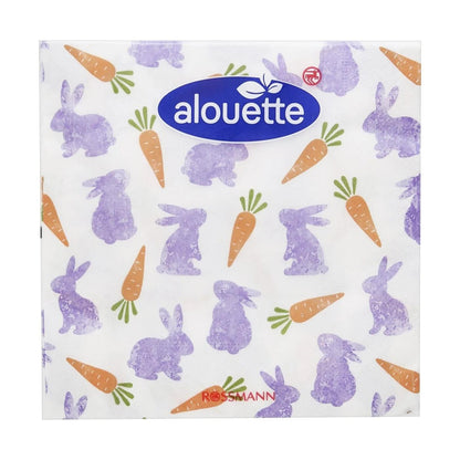 Alouette Spring Rabbit Cocktail Napkins 26cm 20-Pack