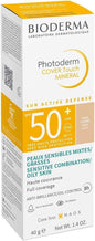 Bioderma Photoderm COVER Touch SPF50+ Very Light: High Protection Tinted Mineral Sunscreen for Sensitive Skin, Facial Sunscreen, 40gr
