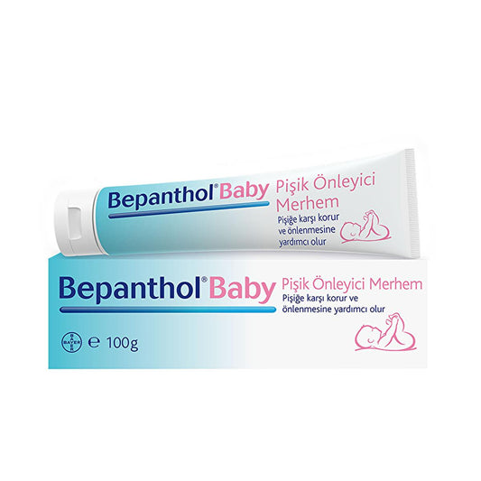Bepanthol Baby Diaper Rash Cream: Soothes, Protects & Moisturizes - 5% Provitamin B5, Lanolin - Gentle Baby Skin Care & Rash Treatment