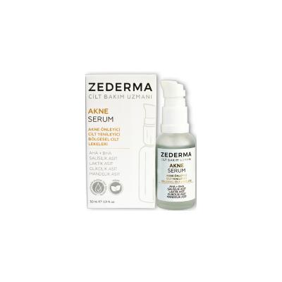 Zederma Acne Serum 30 ml - AHA BHA Serum for Acne Treatment and Chemical Exfoliation, Paraben-free Skincare