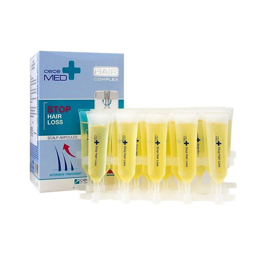 CeceMed Stop Hair Loss 10x7 ml Hair Loss Serum - Anti Hair Loss Treatment Ampoule for Hair Care