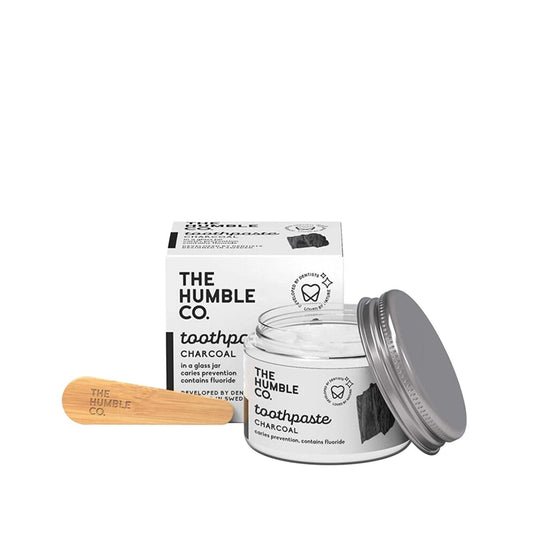 Humble Brush Charcoal Toothpaste - Natural, Vegan, Cruelty-Free Oral Care - 50ml Jar