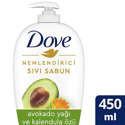 Dove Moisturizing Liquid Hand Soap with Avocado Oil & Calendula Extract - 15.22 fl oz - Gentle for Dry Skin