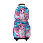 Kids 3D 4-Piece Rolling Backpack Combo - Assorted Designs (4ct)