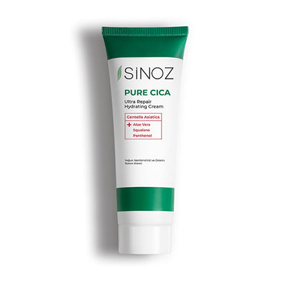 Sinoz Pure Cica Cream: Intensive Hydration & Repair - Soothing Centella Asiatica, Squalane & Aloe Vera -  Sensitive Skin Moisturizer, Post-Procedure Care