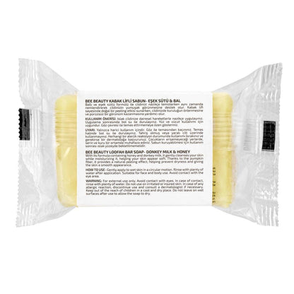 Bee Beauty Donkey Milk & Honey Loofah Soap for Soft Skin 100g