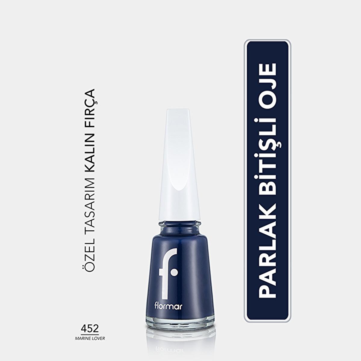 Flormar Nail Enamel: High Pigment, Long Lasting Nail Polish for Strong, Glossy Nails - Marine Lover