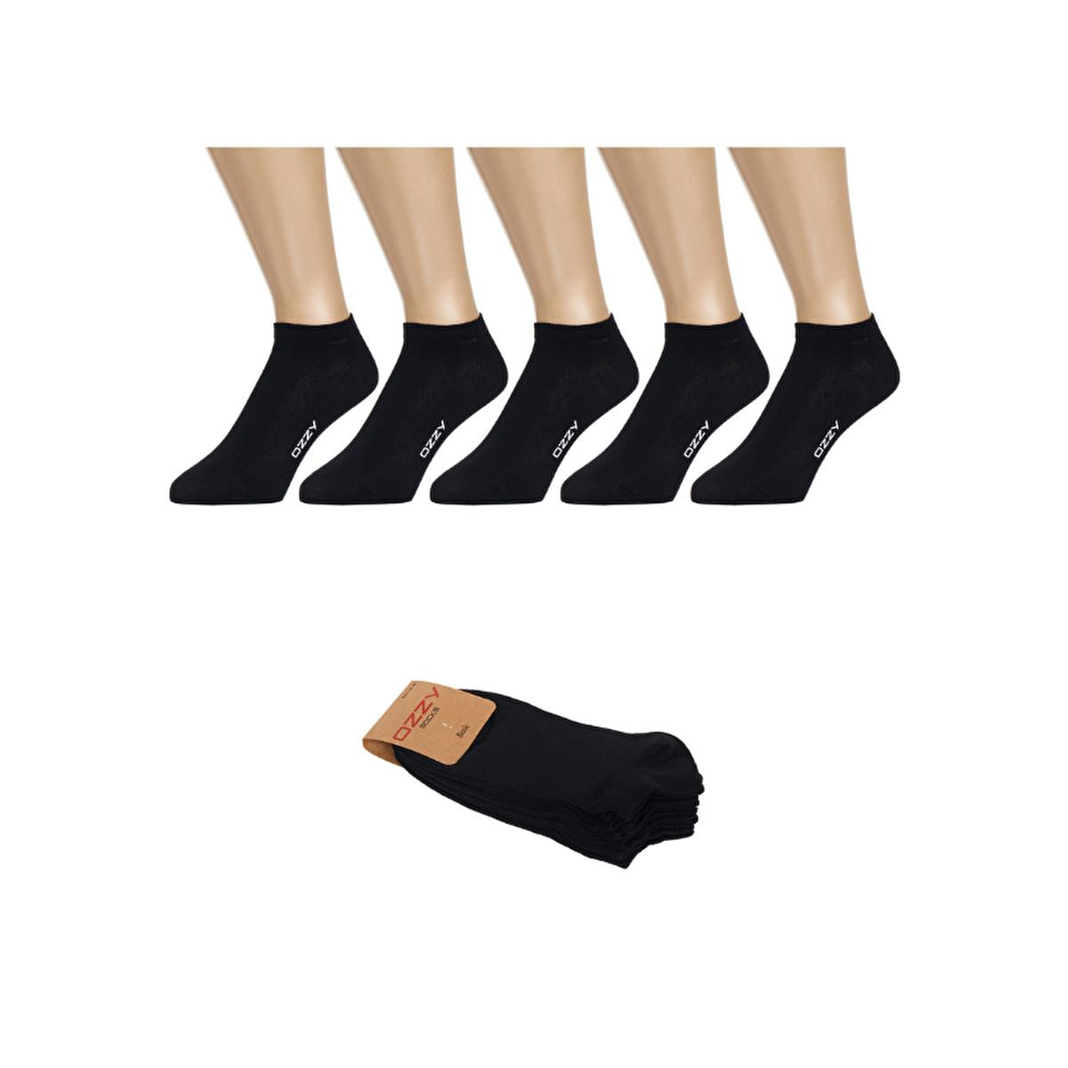 Ozzy Women's Seamless Socks - 5 Pack Cotton Rich Comfortable Footwear for Daily Wear - Sizes 36/40
