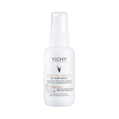 Vichy Capital Soleil UV-Age Tinted Sunscreen SPF50+ - Daily Sun Protection with Antioxidants