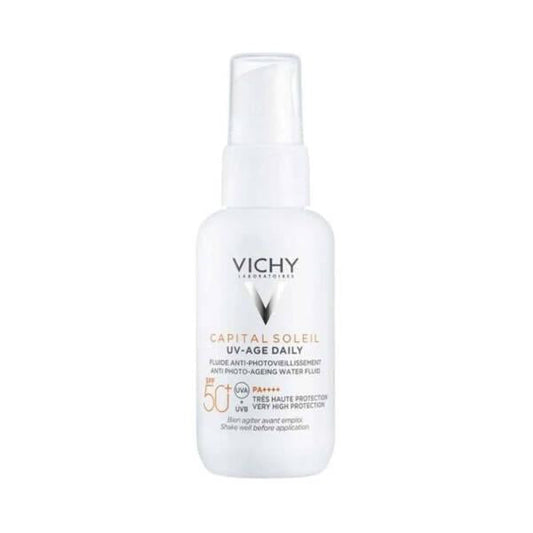 Vichy Capital Soleil UV-Age Tinted Sunscreen SPF50+ - Daily Sun Protection with Antioxidants