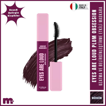 Maruderm Eyes Are Loud Colored Mascara in Plum Obsession
