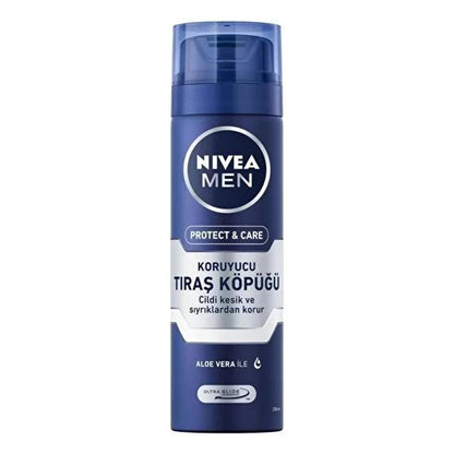 Nivea Men Moisturizing Shaving Foam - Alcohol-Free, Soothing Hamamelis & Chamomile - 200ml