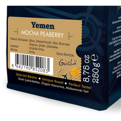 Moliendo Yemen Mocha Whole Bean Coffee - Arabica Coffee Beans, Single-Origin, Specialty Coffee
