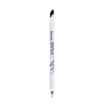 Beaulis Brave It Navy Blue Smoky Eye Eyeliner with Double-Ended Applicator