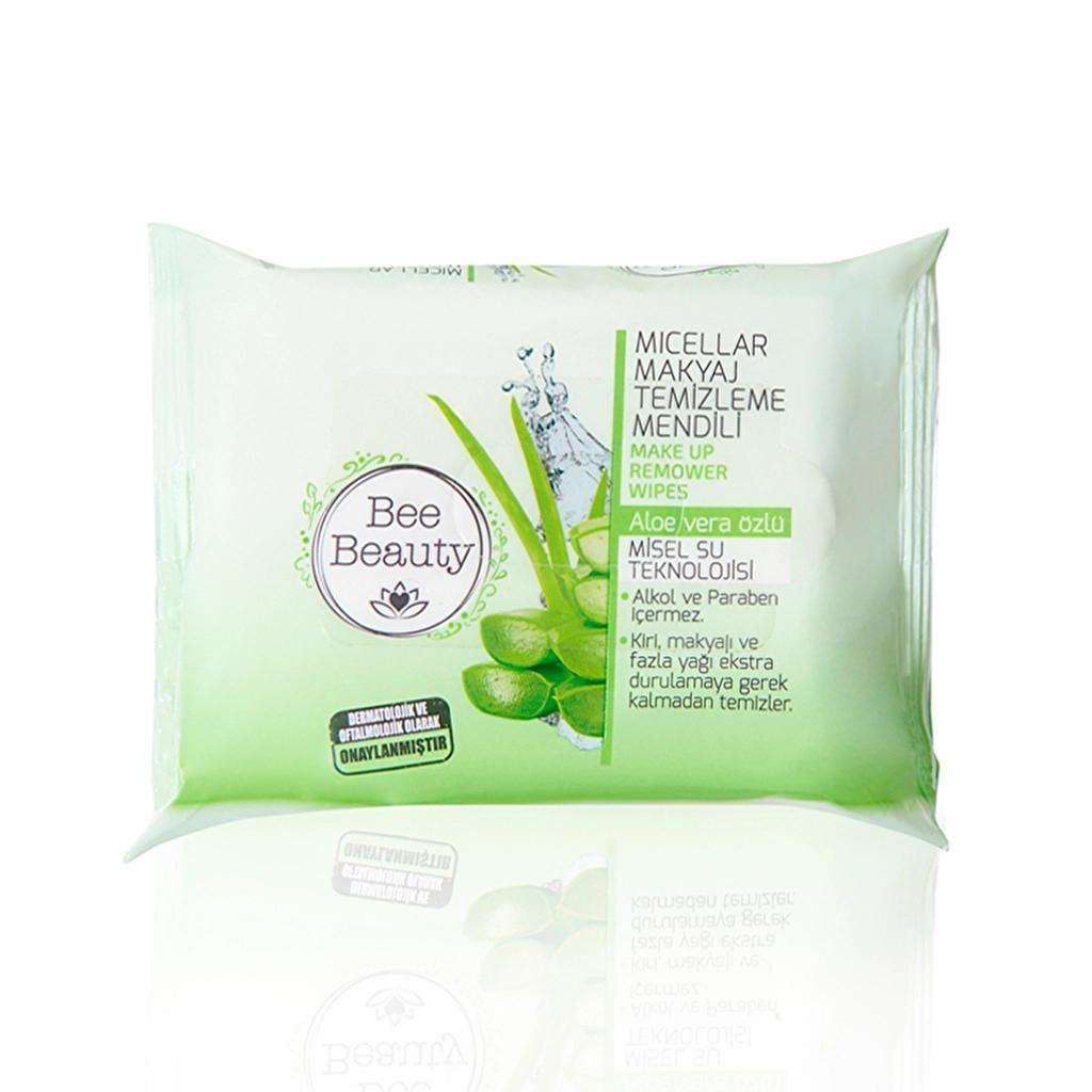 Bee Beauty Micellar Makeup Remover Wipes 25 Count