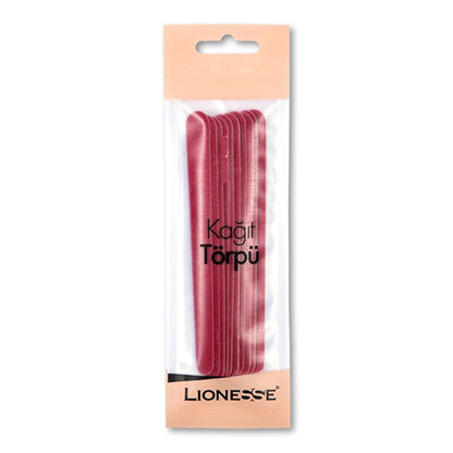 Lionesse Paper Nail Files for Double-Sided Shaping 10-Pack