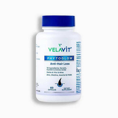Velavit Phytoglow Anti-Hair Loss Hair Supplement 60 Capsules