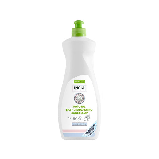 INCIA Natural Baby Dish Soap 500ml - Gentle, Eco-Friendly Cleaning for Baby Utensils & Tableware