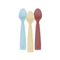 OiOi Nam Nam Silicone Baby Spoon Set of 2 - Soft, BPA-Free, Easy to Clean Baby Feeding Utensils