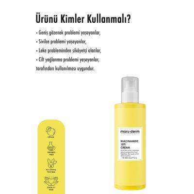 Maruderm 10% Niacinamide Spot Reducing, Pore Tightening & Skin Brightening Face Cream - 200ml