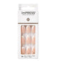 Impress Adhesive Nail Tips So French 30-Piece Set - Easy DIY Nail Care, No Glue Required, Damage-Free Application