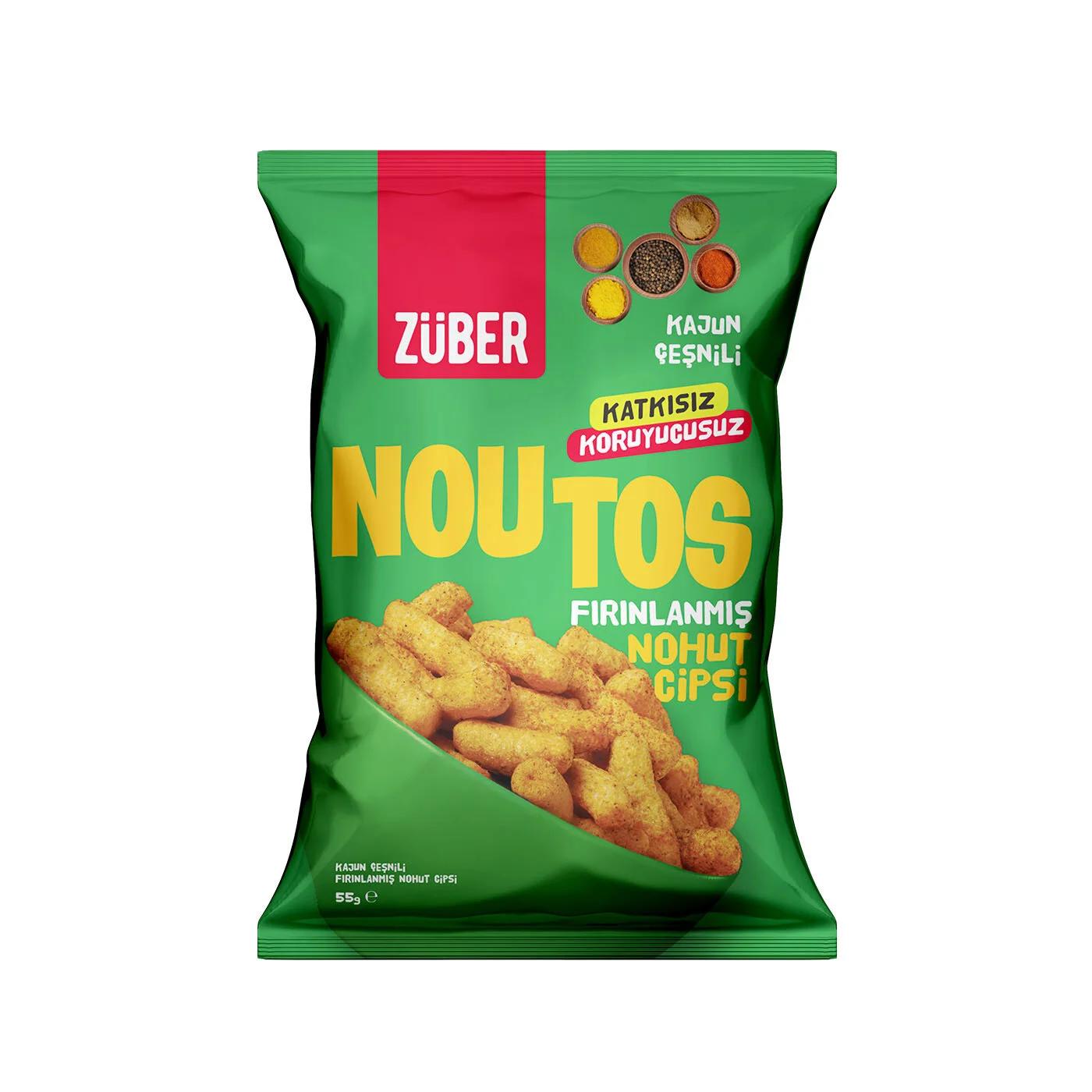 Zuber Noutos Baked Cajun Seasoned Chickpea Chips 55g