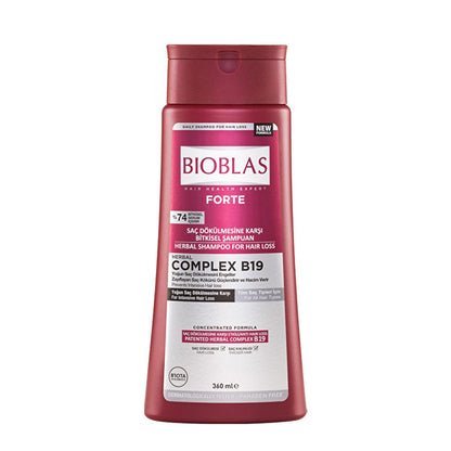 Bioblas Forte Shampoo for Hair Growth & Strength - Natural Botanical Hair Care for Daily Use