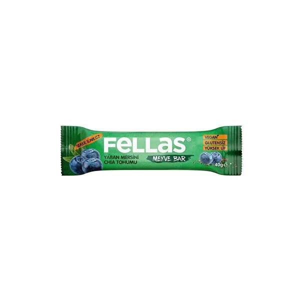 Fellas Fruit and Seed Bar: Chia & Blueberry - High Fiber, Gluten-Free, No Sugar Added - Healthy On-the-Go Snack