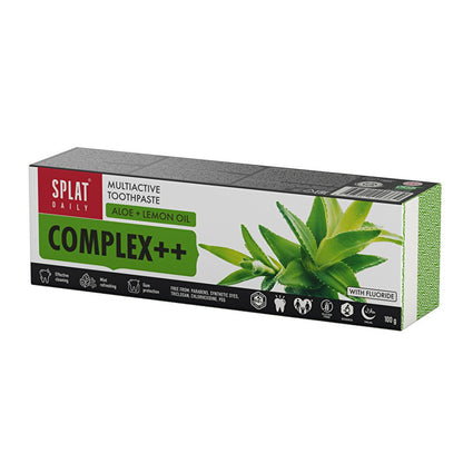 Splat Daily Complex++ Toothpaste: Aloe Vera & Calcium for Gum Health, Cavity Protection, and Fresh Breath (2.6 fl oz)