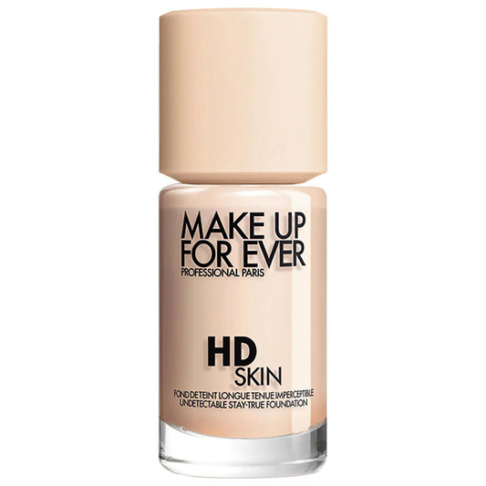 HD Skin Waterproof Natural Matte Liquid Foundation by Make Up For Ever - Long-Lasting, Eco-Friendly Packaging, Non-Comedogenic