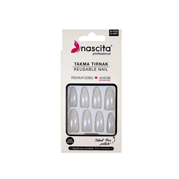 Nascita Hologram Artificial Nails S199 - 24 Piece Set for Fashionable Nail Enhancements