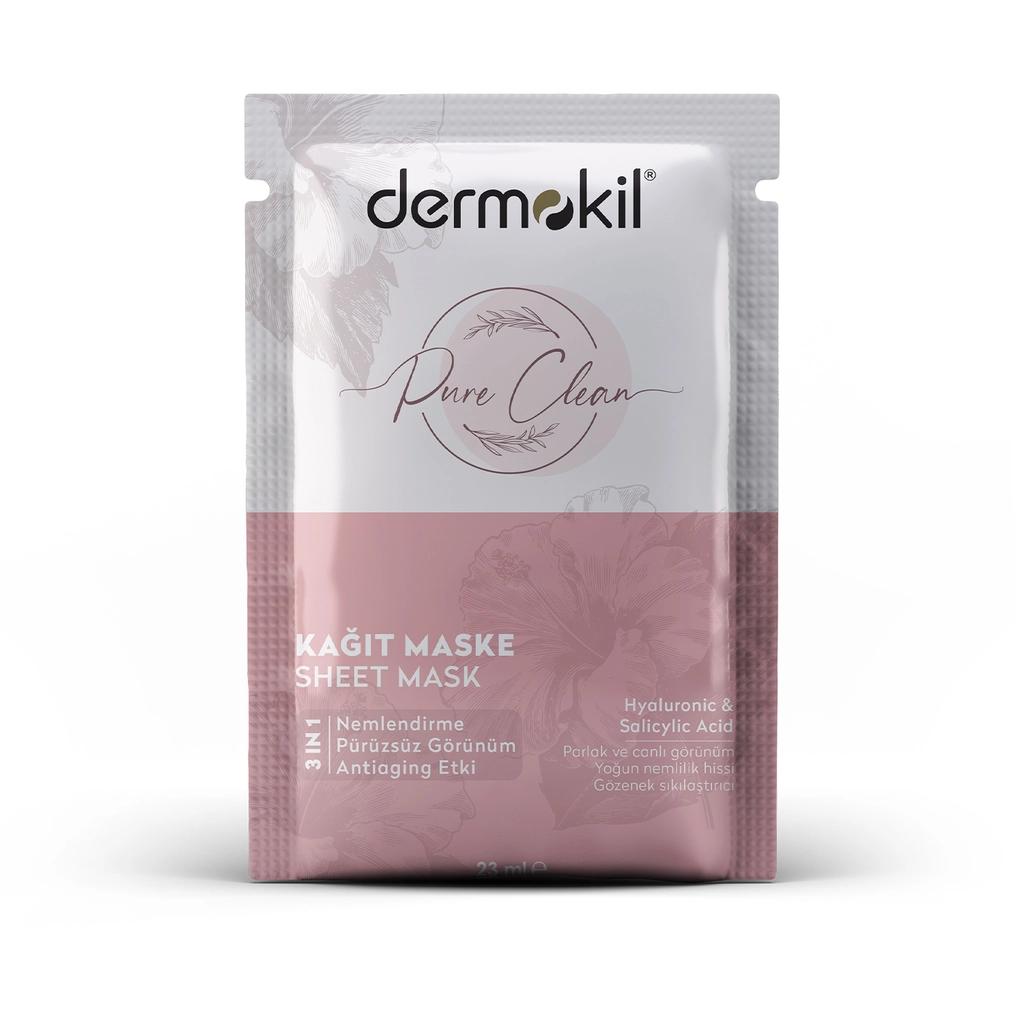 Dermokil Pure Clean 3in1 Sheet Mask for Deep Cleansing 23 ml
