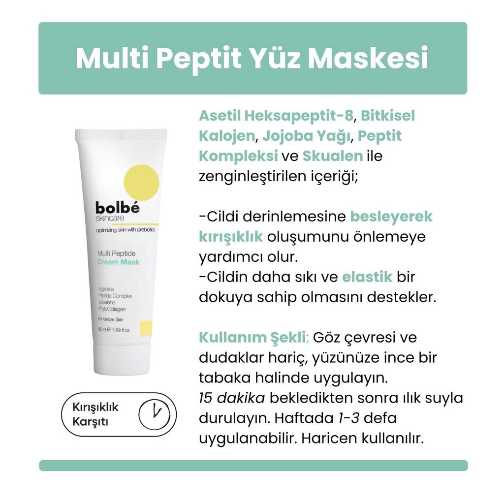 Bolbe Multi-Peptide Plumping & Elasticity Cream Mask 50ml