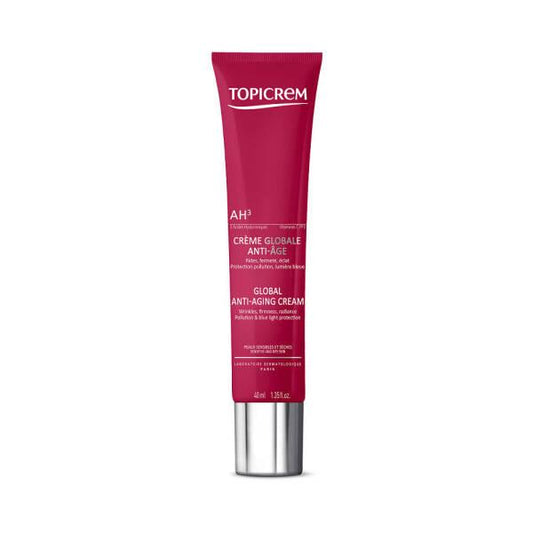 Topicrem AH3 Anti-Aging Cream for Dry Skin - Hydrating, Anti-Wrinkle, and Brightening - 1.35 fl oz