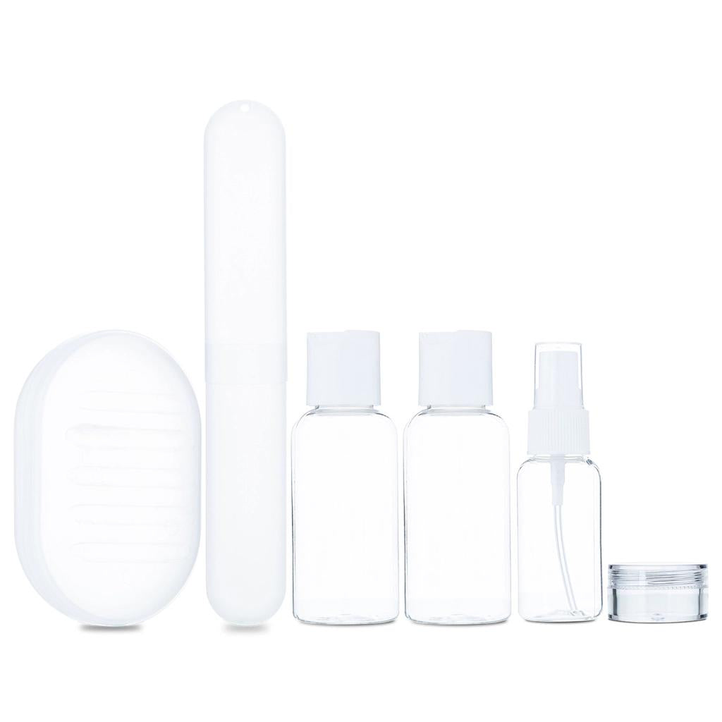 Eklips 6-Piece Travel Bottle Set for Toiletries & Creams