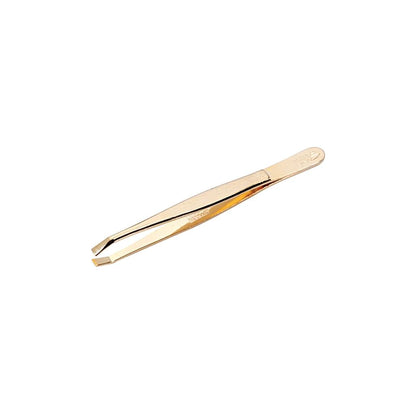 Lionesse Gold Straight Tweezers for Precision Grooming