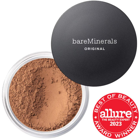 BareMinerals Original Loose Talc-Free Mineral Foundation SPF 15: Natural Luminous Finish, Vegan & Cruelty-Free, Breathable Coverage