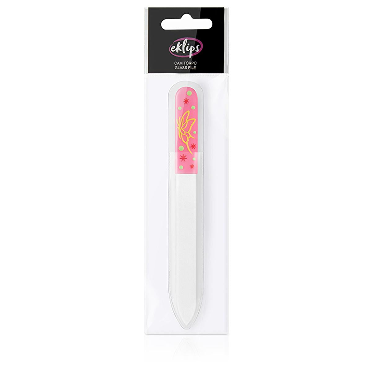 Eklips Glass Nail File AC84229S - Double-Sided Nail Care Tool for Gentle Shaping and Hygiene