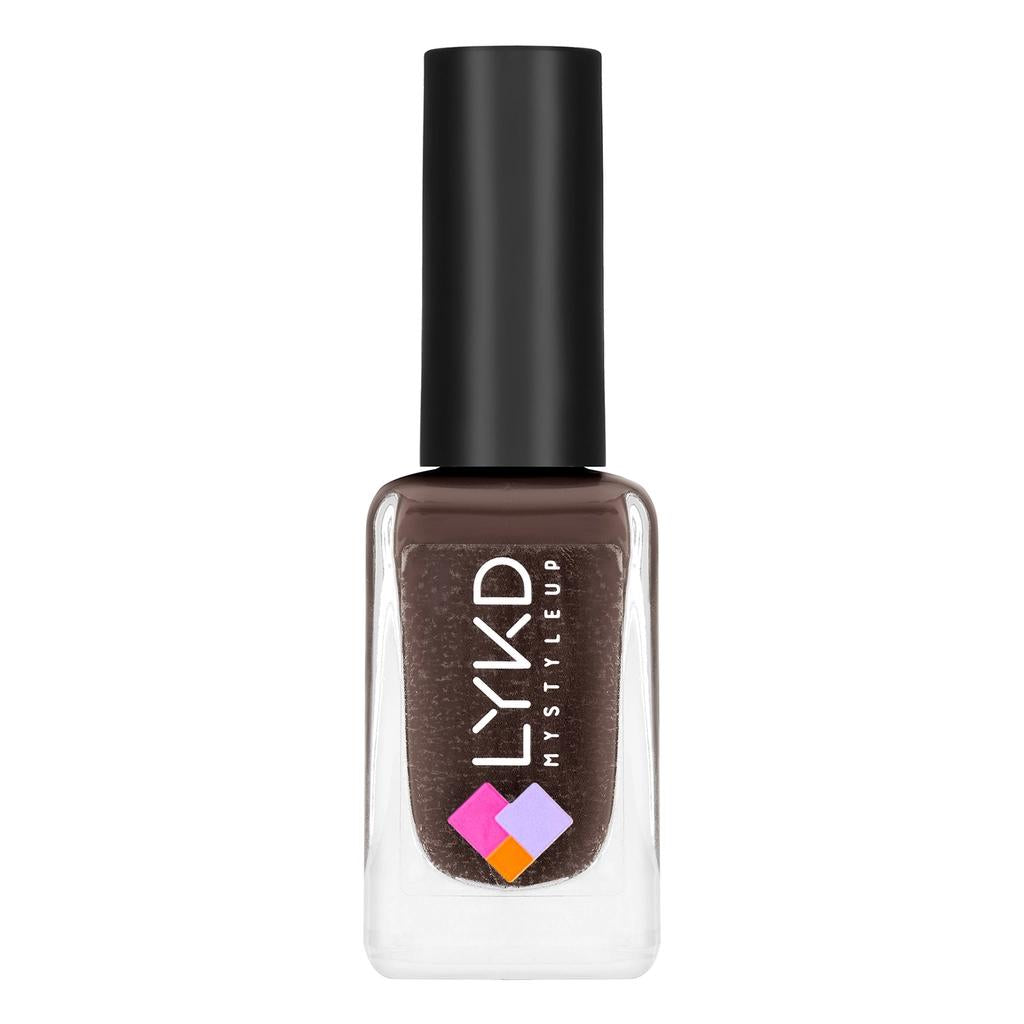 LYKD My Style Up Nail Enamel 184 Dark Choco Glossy Polish
