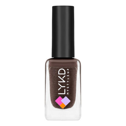 LYKD My Style Up Nail Enamel 184 Dark Choco Glossy Polish