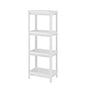 Decobella 4-Tier Bathroom Storage Rack - Maximize Space, Easy Install, Durable Plastic