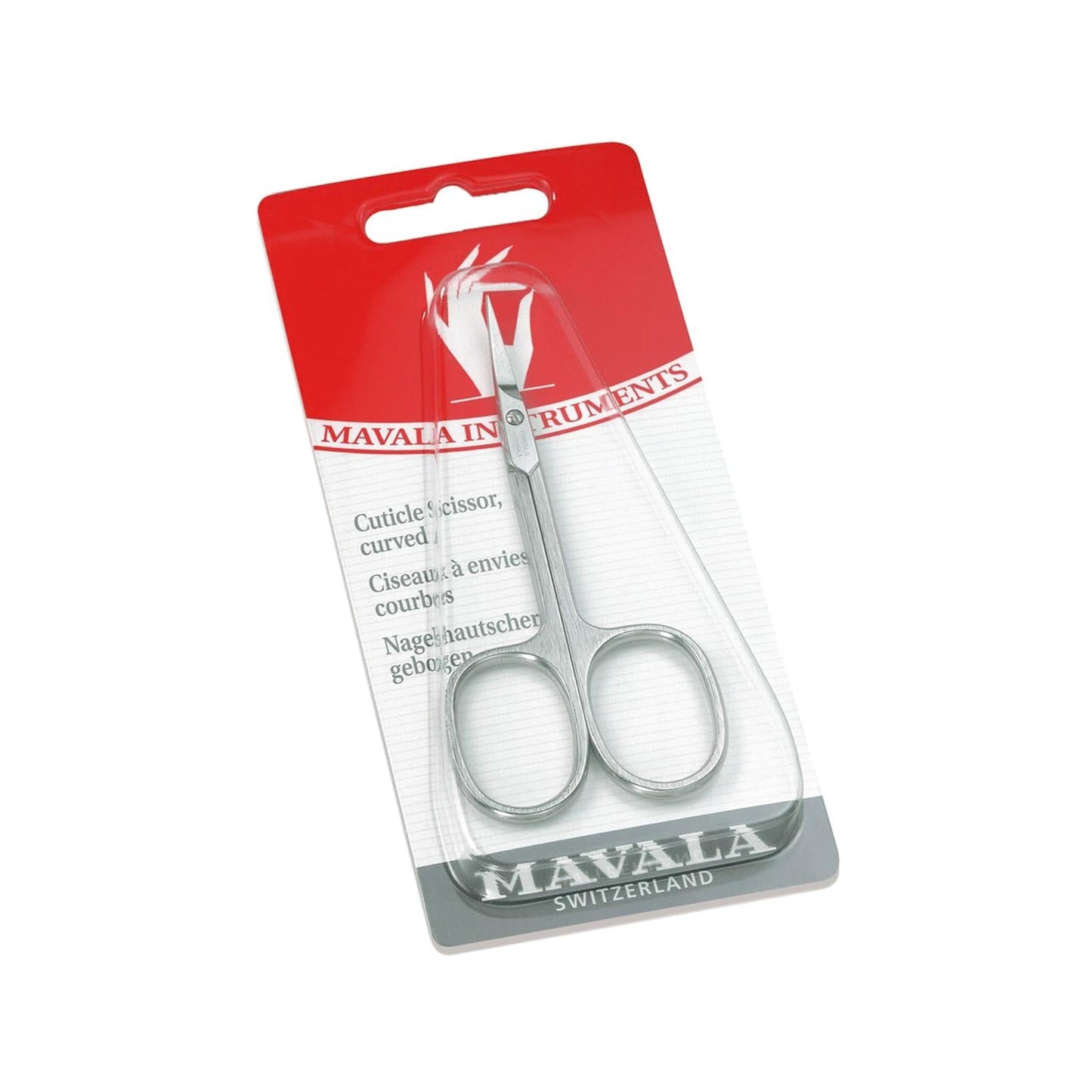 Mavala Curved Tip Nail Care Scissors for Professional Manicure - Precise Nail Trimming & Shaping