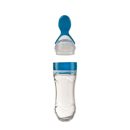 Babyjem Baby Squeeze Spoon - BPA-Free, One-Handed Feeding, Silicone Baby Feeding Utensils, Baby Feeding Accessories, Baby Feeding Spoon